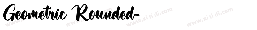 Geometric Rounded字体转换